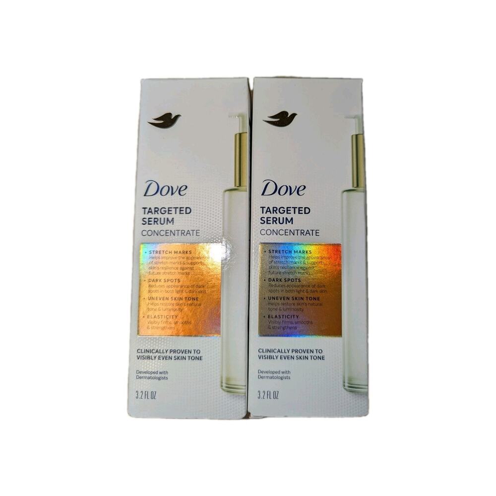 Dove Targeted Serum Concentrate 2 Pack 3.2 oz Ea Stretch Mark, Dark Spots, Etc
